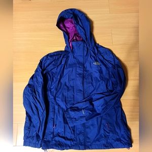 The north face wind jacket purple